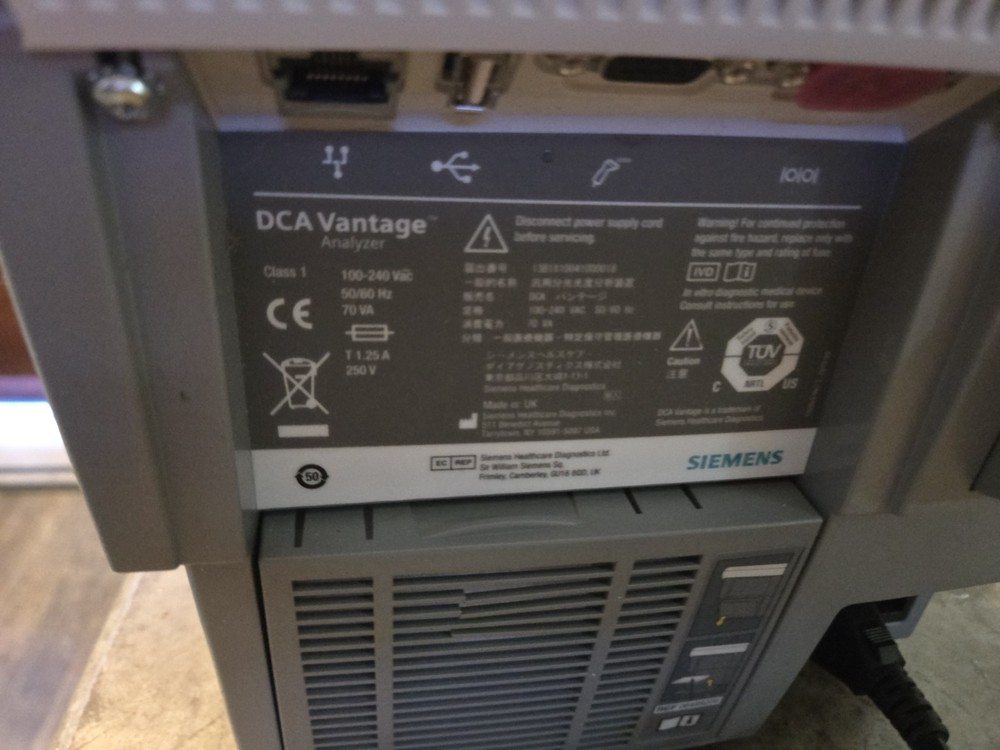 Siemens DCA Vantage Analyzer, Removed In Working Condition, Excellent Shape!