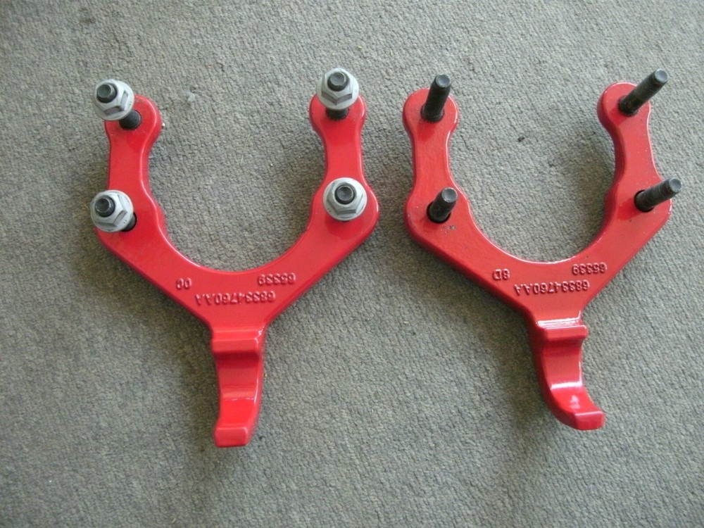 Jeep Gladiator red front tow hooks