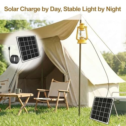 Eco-friendly 6W 5V Monocrystalline Solar Panel, Type-C Interface, IP66 Black6