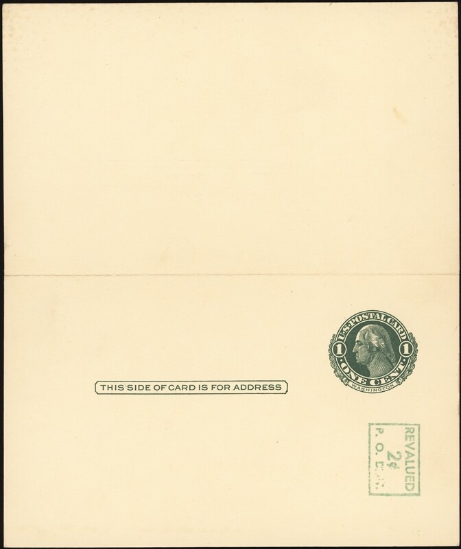 U.S. 1952. Paid Reply Post Card UY14d,  Mint