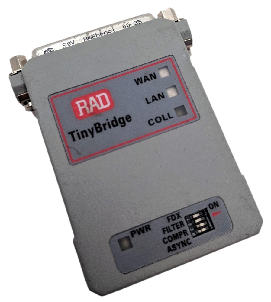 RAD TinyBridge Miniature Remote Ethernet Bridge / Extender 12v 642071-E v.24