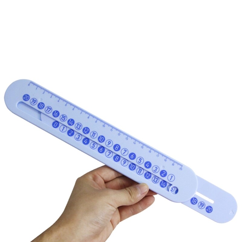 Math Learning Made Fun and Easy 2-purpose Number Decomposition Ruler for Kids
