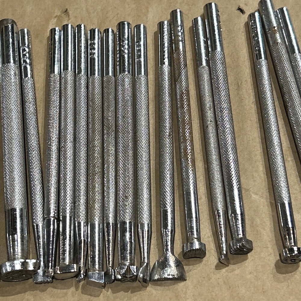 Craftool USA Leather Stamping Tools 19pc Lot