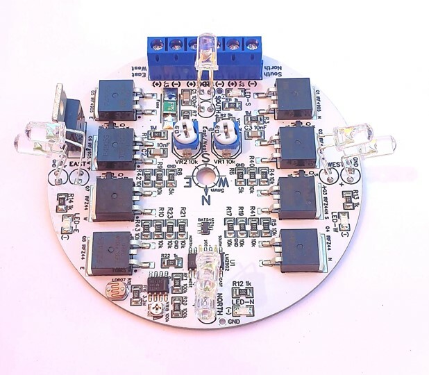 MK III 12VDC 3Amp Dual Axis Solar Panel Sun Tracking Analog Controller Board DIY