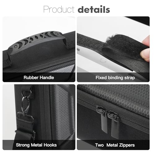 Case for Starlink Mini，Waterproof Shockproof Hard case, Portable Storage black