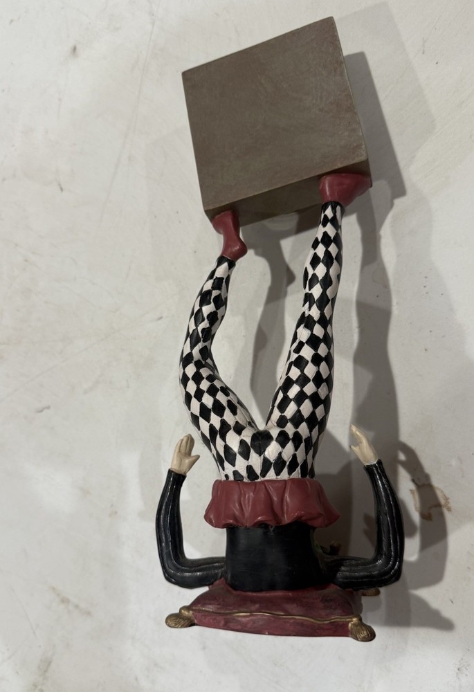 Jester Holding/Balancing Clock With Legs-Read Description