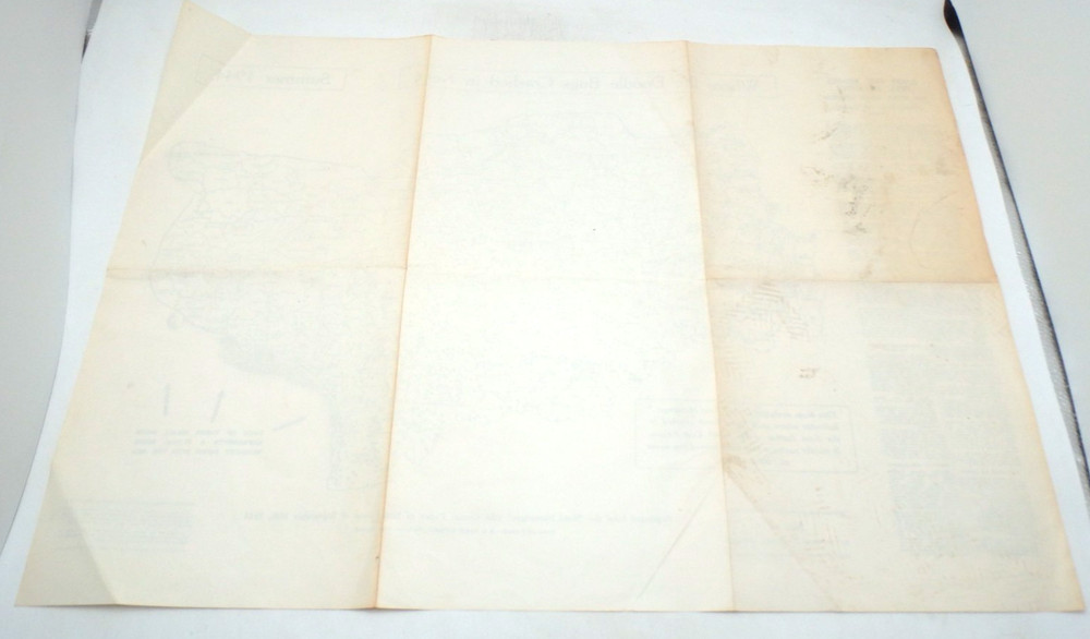 WWII British Where The Doodle Bugs Crashed in Kent Map