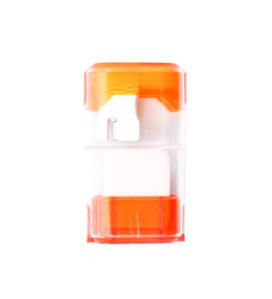 Baumgartens Single-Hole Trap Door Eraser Manual Pencil Sharpener, Assorted