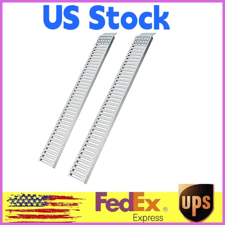 2Pack 72" L x 9" W Loading Ramps - 1500 Lbs Capacity Anti-Slip Metal Ramps NEW