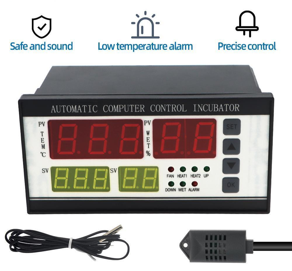 Xm-18 Digital Egg Incubator Controller Thermostat Hygrostat Temp Humidity Sensor