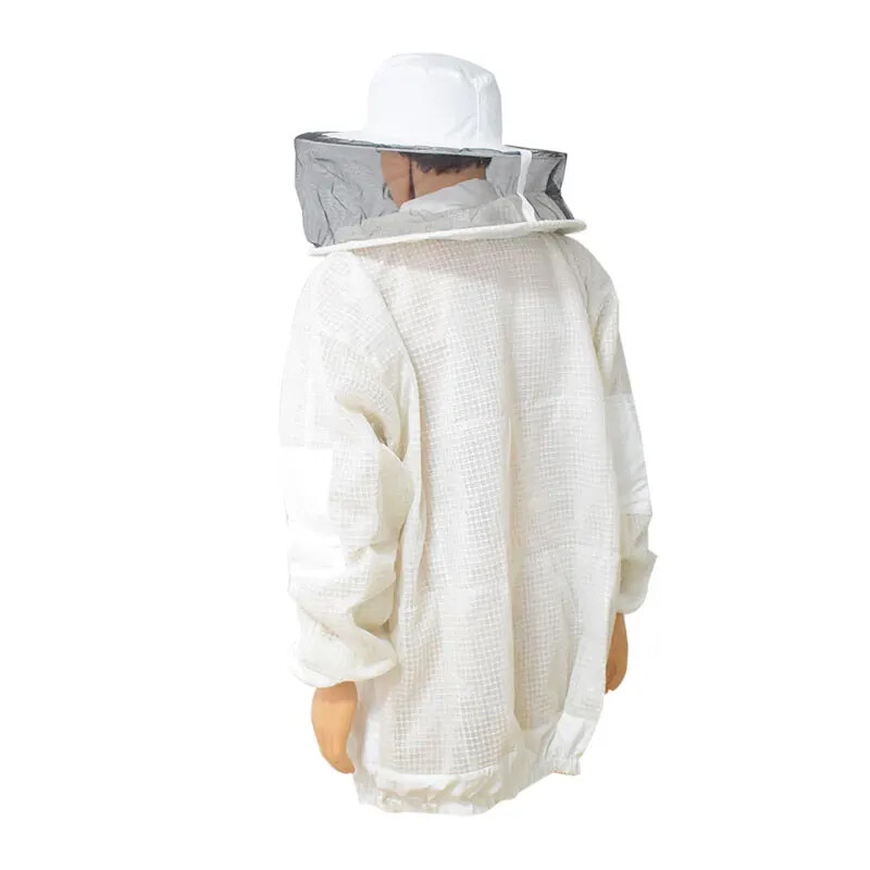 Anti Bee Suit 3Layer Breathable Ventilated Protective Jacket with Veil Hat Suits
