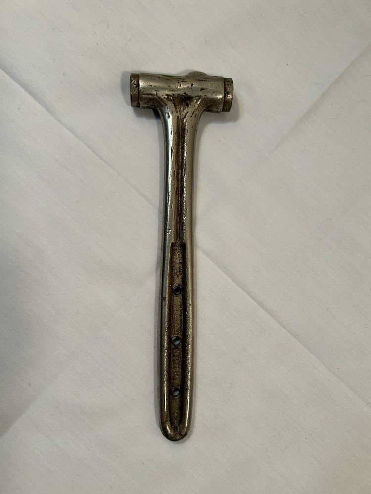 Antique Cast Log Tree Bark Pattern Small Hammer 7.5”