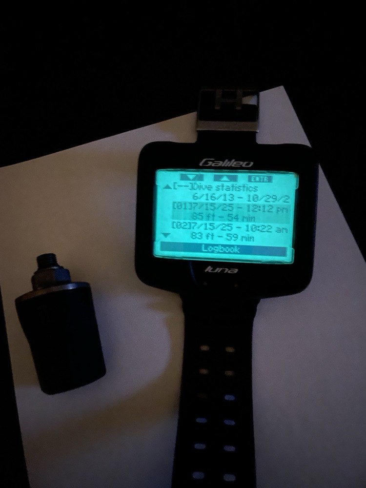 Scubapro Galileo Luna scuba dive computer with transmitter
