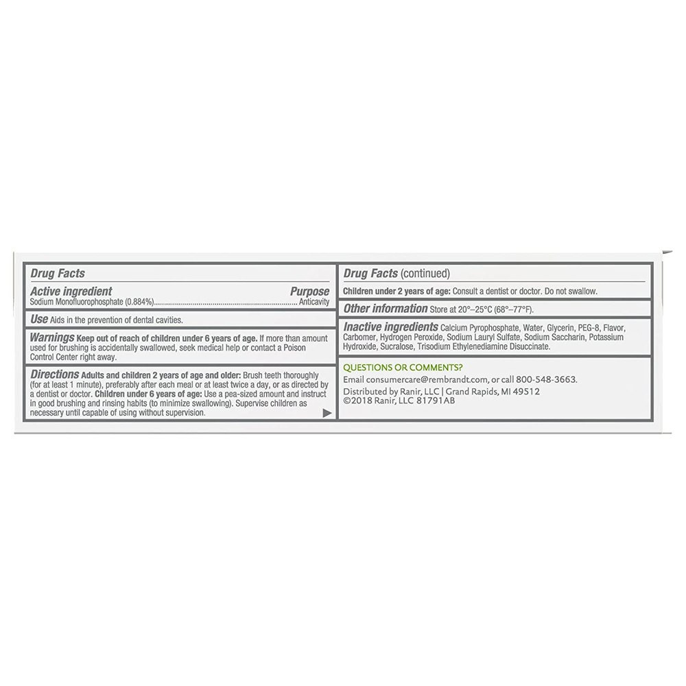 Deeply White + Peroxide Whitening Toothpaste, Peppermint Flavor, 3.5-Ounce (Pack