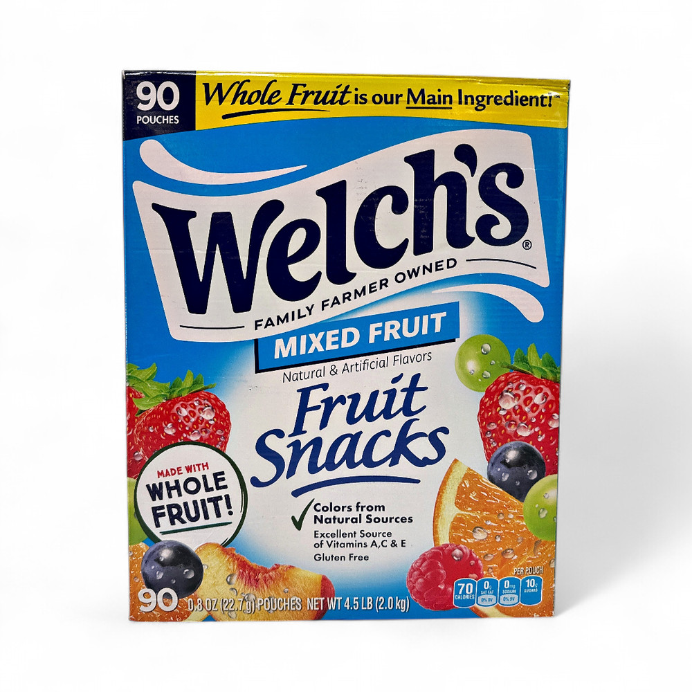 Welch's Fruit Snacks, Mixed Fruit 0.8 oz - 90 Count