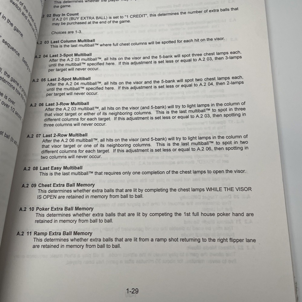 JACKBOT (WILLIAMS) OPERATIONS MANUAL - ORIGINAL