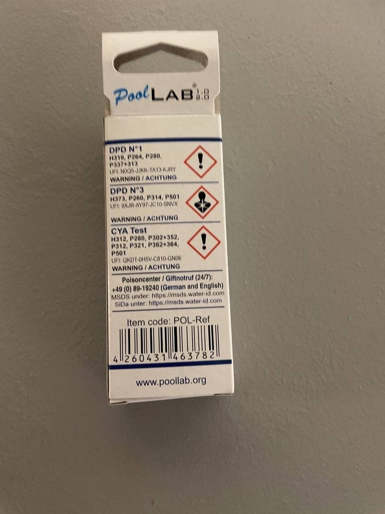 Replacement Water Testing Tablets for Pool Lab 1.0 Kit 70 Tablets PoolWater...