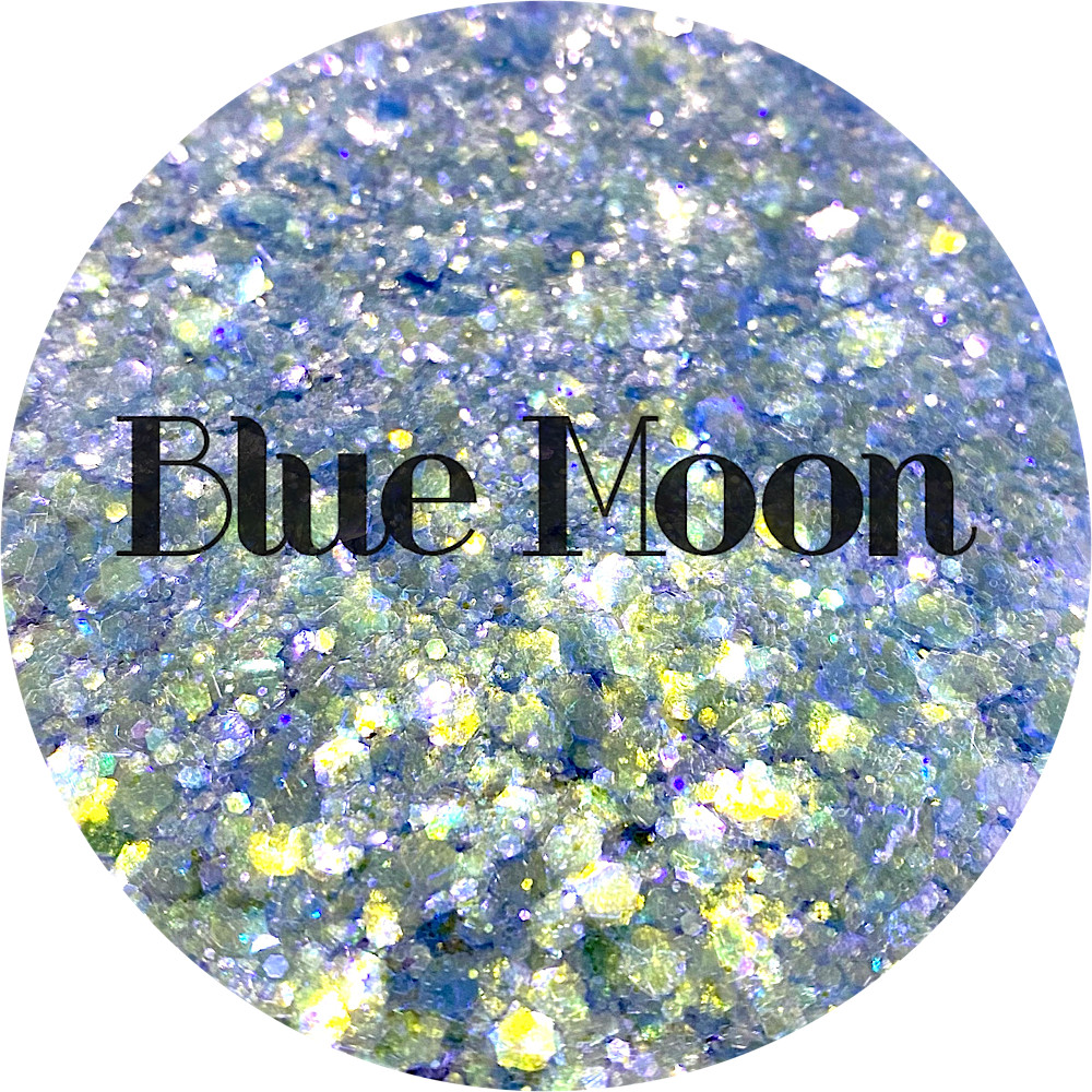 Premium Polyester Glitter - Blue Iridescent Chunky Mix
