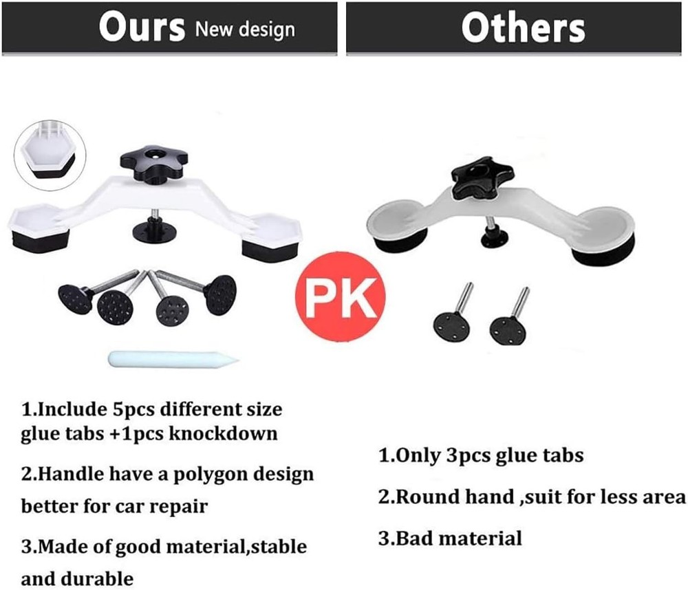 Durable 45pcs Dent Puller and Bridge Set for All Vehicles - Innovative Design