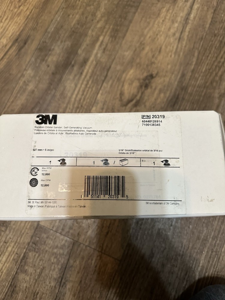 3M 20319 Random Orbital Sander - Red