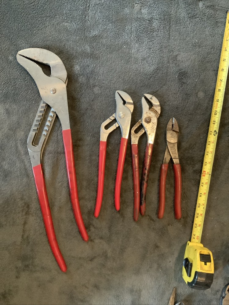 Blue Point 4pc Pliers, Wire Crimper…used.see Pics…