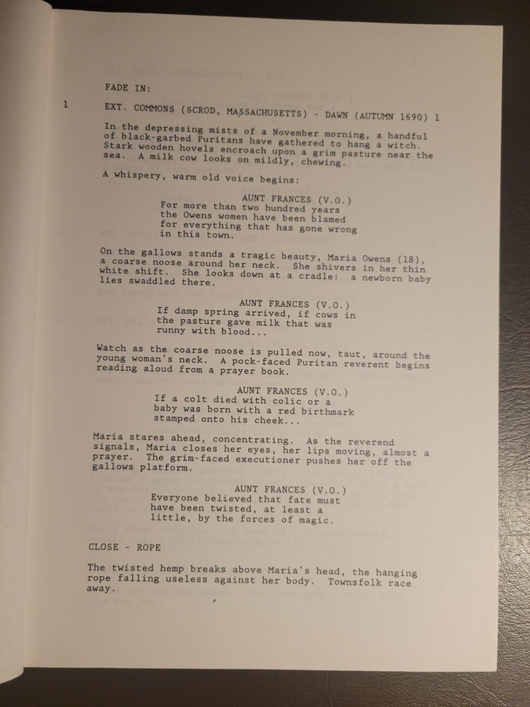 Practical Magic (1997) Script - Robin Swicord & Akiva Goldsman - Nov 19 Revised