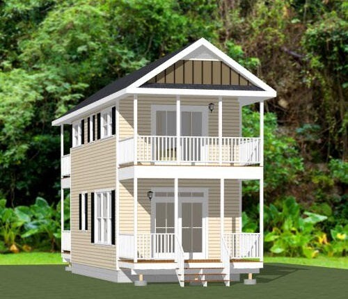 14x28 House -- 749 sq ft -- PDF FloorPlan -- Model 6A