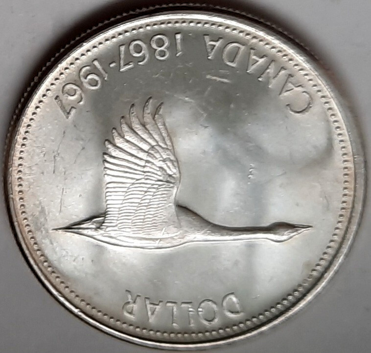 1967 Canada Silver Dollar-Brilliant Uncirculated