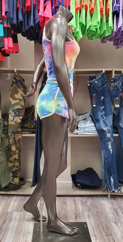 REDFOX TIE DYE 2PC SHORTS SET (MULTI)
