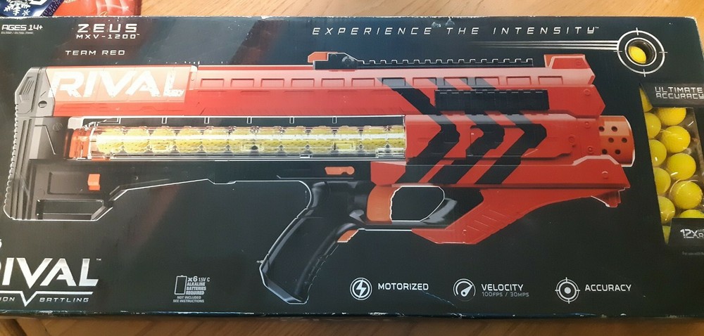 New sealed Nerf ZEUS MXV-1200 Team Red