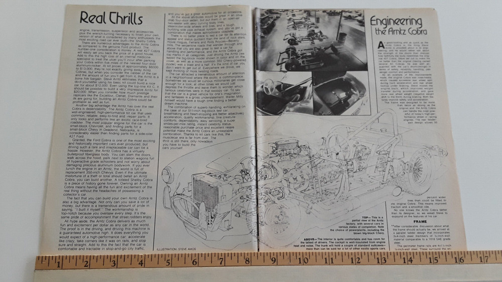 ARNITZ COBRA REPLICA ORIGINAL 1980 ARTICLE