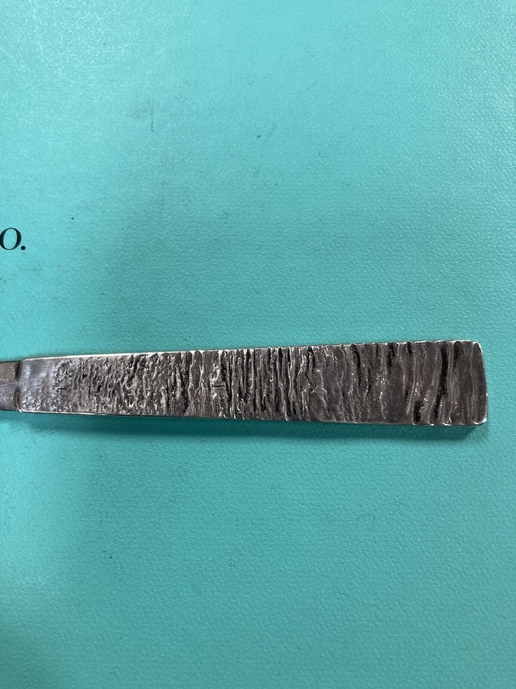 Tiffany & Co Sterling Silver Molten Texture Pattern Letter Opener 1971 Samorodok
