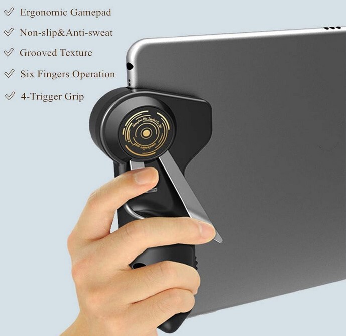 Grade A+ Six Fingers Aim Button Shooter Gamepad Trigger for Tablet computer US