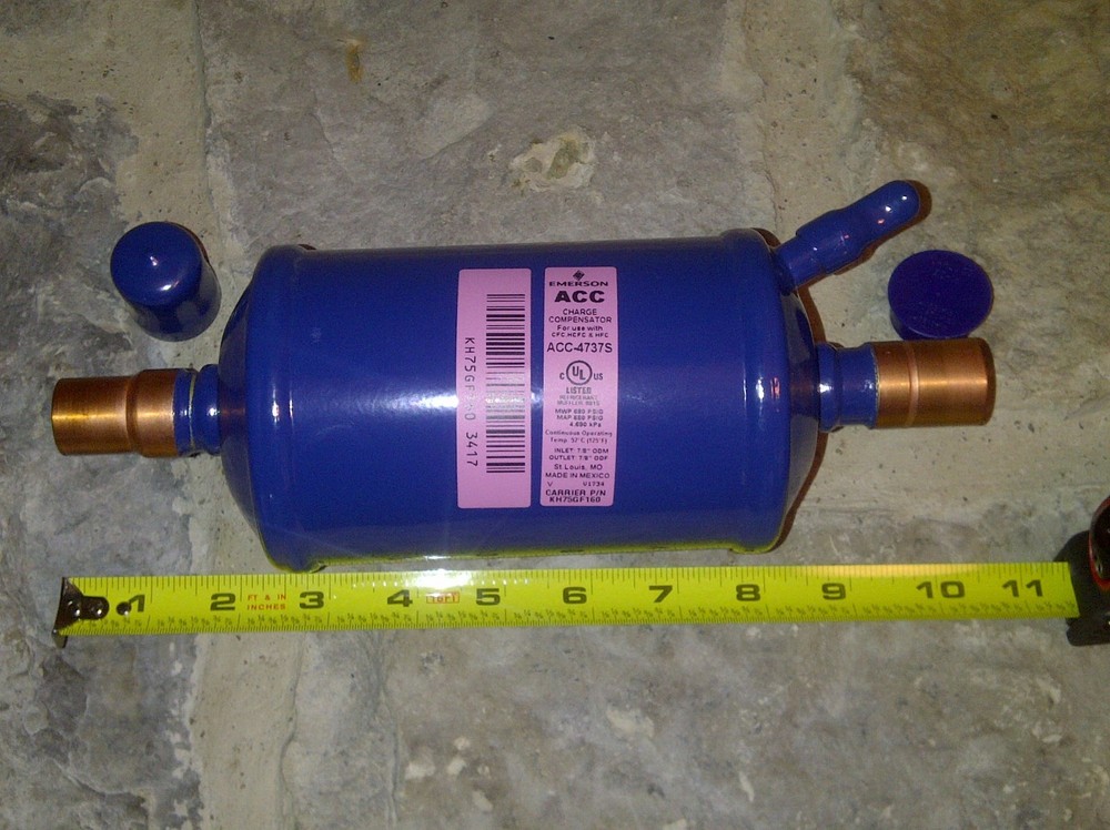 EMERSON ACC-4737S Muffler Charge Compensator ~ use w/ CFC,HCFC,HFC NEW!