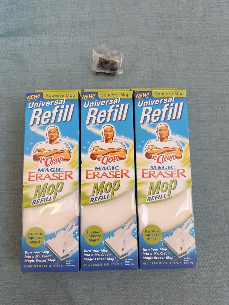3 Mr Clean Magic Eraser Universal Mop Refill Type A Fits Most Squeeze Mops 2006
