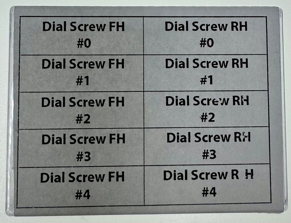 40-Piece Dial Screw Assortment