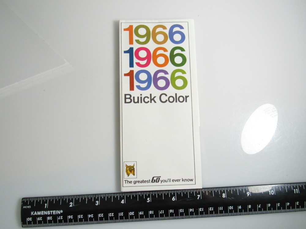 1966 BUICK COLOR GUIDE Interior Exterior Paint