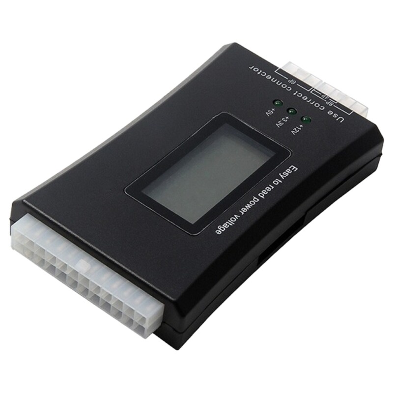 Power Supply Voltage Tester LCD Display Power Supply Checker For Computer