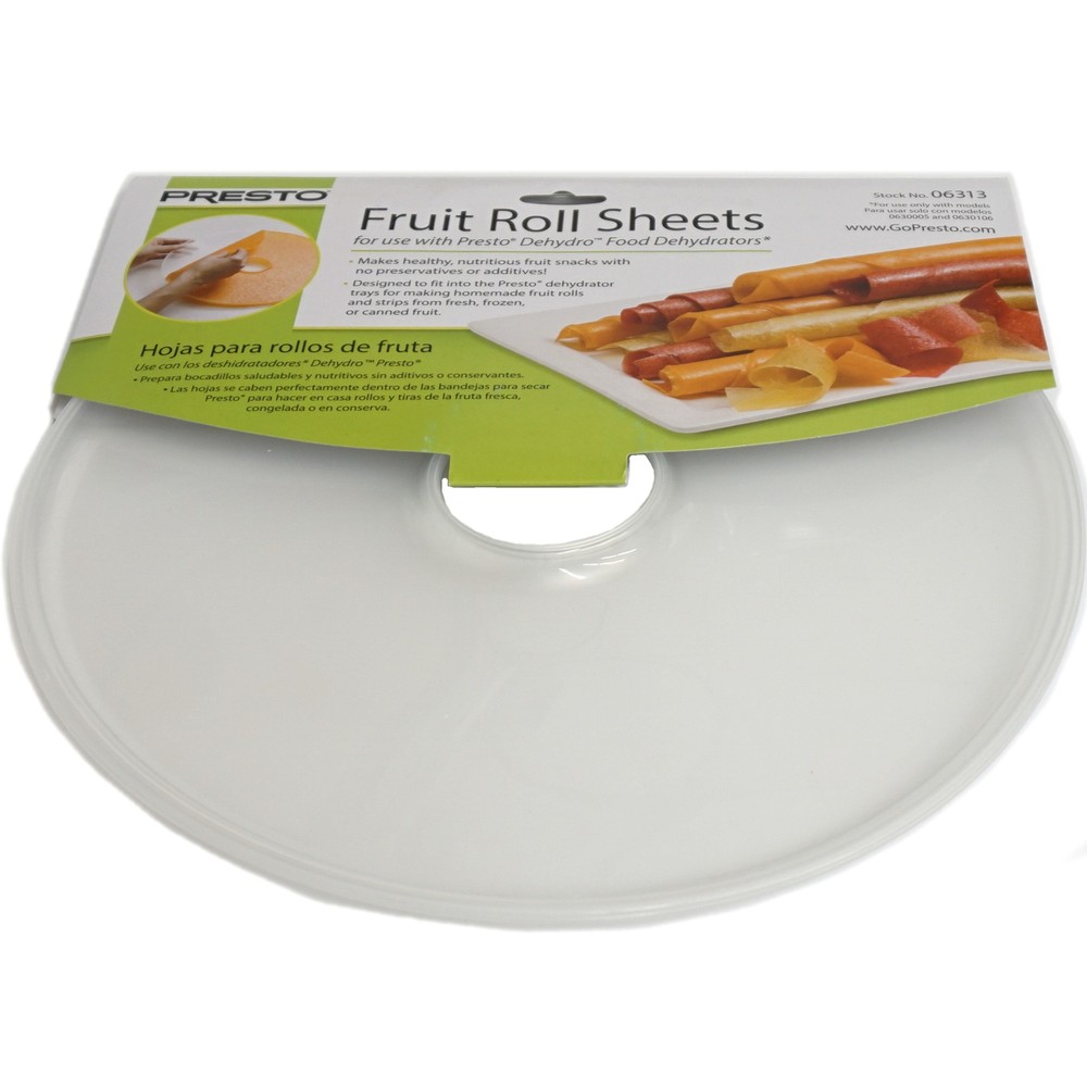 Presto Fruit Roll Sheets fits Dehydro Food Dehydrators 0630005, 2-Pack, 81650