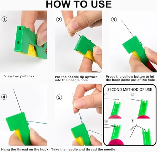 Automatic Needle Threader, 11 Pcs Sewing Needle Threaders Automatic Needle