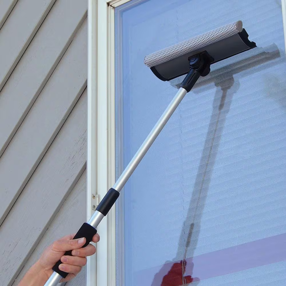 10 In. Telescopic Window Squeegee with Handle