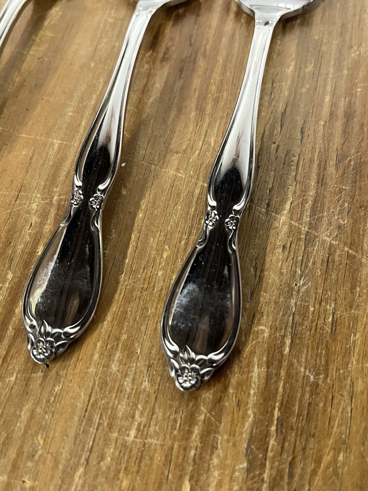 CHATELAINE 6 Fruit Grapefruit Orange Spoons Oneida Community Stainless Steel USA