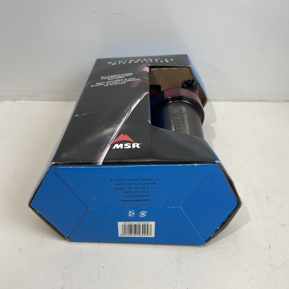 MSR MiniWorks EX Microfilter New Open Box