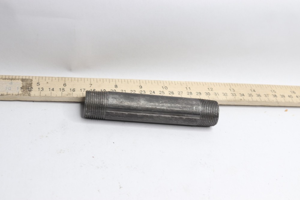 Black Steel MPT Pipe Nipple 1" x 5"