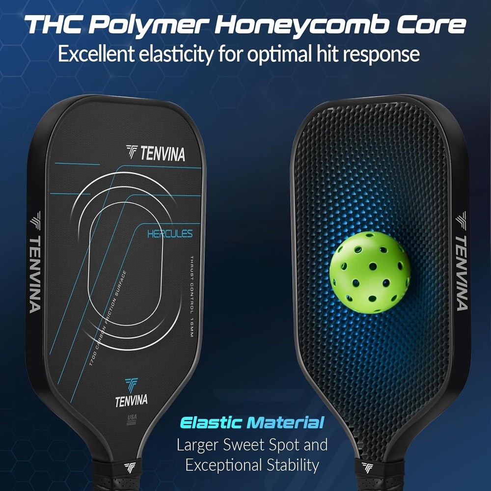 Customizable 4-Shape Pickleball Paddle - Ergonomic Design for Ultimate Control