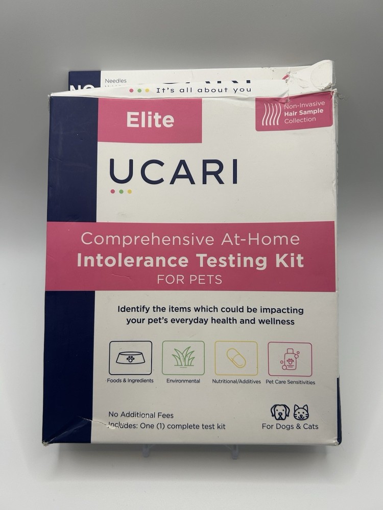 Ucari Elite Comprehensive At Home Intolerance Testing Kit For Pets Unused