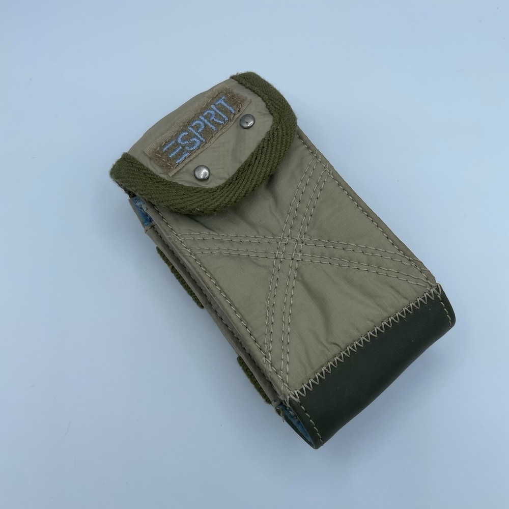 Esprit Cell Phone Mobile Case Size 5”x3” Tan Light Blue