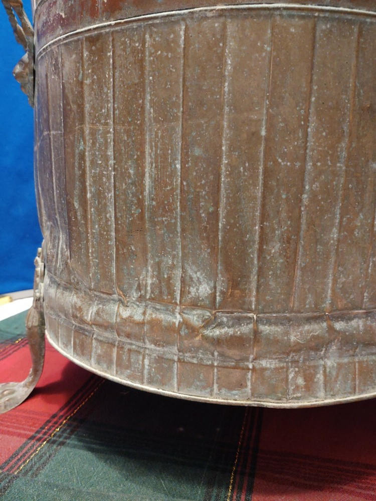 Vintage BRASS Container On 3 Feet
