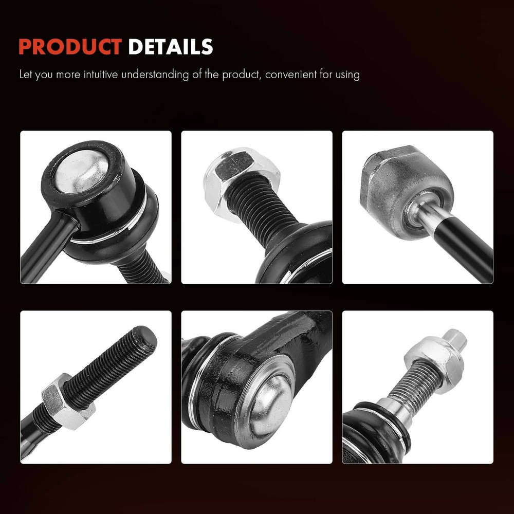 6x Front Side Stabilizer Bar Link & Tie Rod End for Ford Mustang 2011 2012-2014