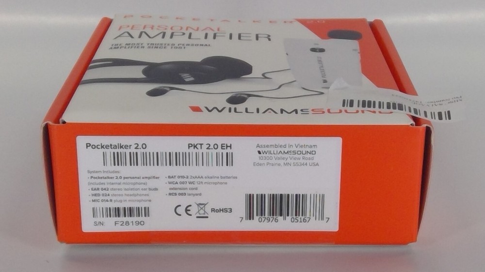 Williams Sound PockeTalker 2.0 Personal Amplifier